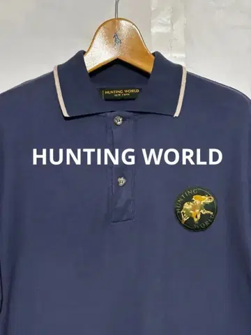 HUNTING WORLD 피케 셔츠 헌팅월드 ITALY 제