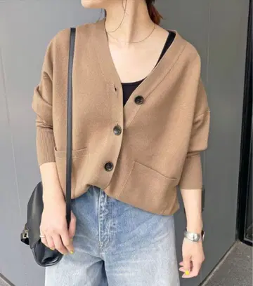 스픽 앤 스팬 더블 자카드 빅 가디건