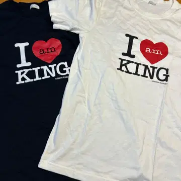 Ribbon Casket 센슈 I love KING 티셔츠 2종 세트