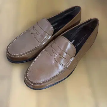 ROCKPORT US7.5 가죽 페니 로퍼 브라운