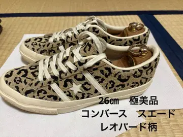 컨버스 스타 앤 바즈 스웨이드 레오파드 US7.5 26cm