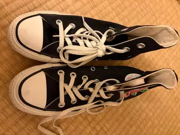 CONVERSE ALL STAR 장미 자수 스니커즈