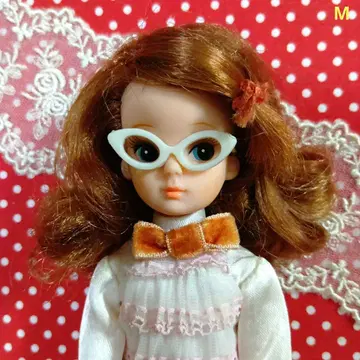 초대 리카짱 안경 TAKARA 쇼와 레트로 옷 갈아입히기 인형 잡화