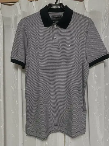 Tommy Hilfiger 피케 셔츠 그레이 네이비 스트라이프