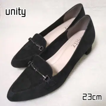 unity 23cm 유니티 스웨이드 로퍼 블랙