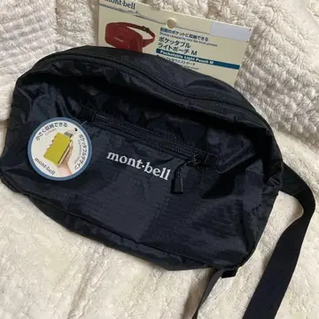 mont-bell 몽벨 블랙 포켓터블 라이트 파우치 M