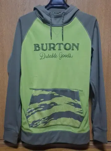 BURTON 후드 부착 후드티 그린 S 사이즈