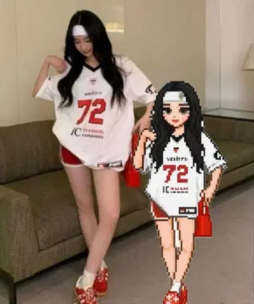 유니폼 한국 스트릿 티셔츠