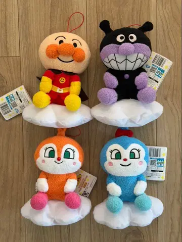 호빵맨 봉제 인형 세트 컴플리트 구름 타기