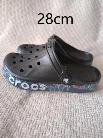 crocs 사보 샌들 28cm 페이즐리 무늬