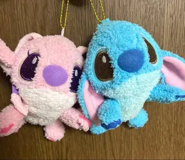 스티치&엔젤 누워있는 봉제 인형 키체인