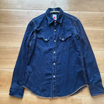 marka 마카 데님 웨스턴 셔츠 인디고 일본제 사이즈 2