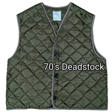 [ 70's Deadstock ] 영국군 퀼팅 베스트 올리브 드라브