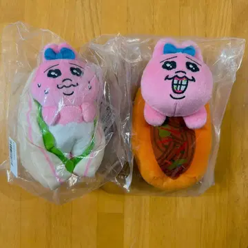 빤쮸토끼 프레쉬 빤쮸마켓 반찬빵 마스코트 2개 세트