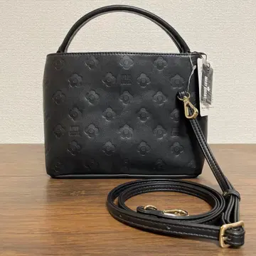 MARY QUANT 4페탈 레트로 2WAY 미니 토트 (블랙)