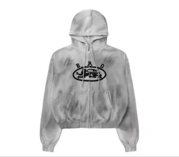 BADBLOOD Lion Patch Hoodie Washed White