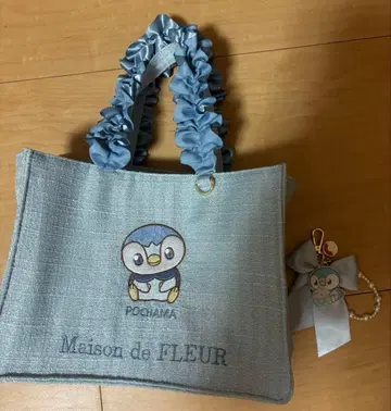 Maison de FLEUR 팽도리 프릴 토트백 리본 참