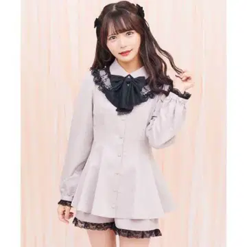 Secrethoney 프릴 리본 포함 셋업