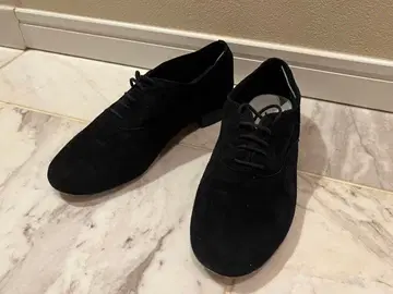 Repetto 블랙 스웨이드 로퍼