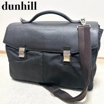 하자품 던힐 dunhill 비즈니스 백 브리프 케이스 나일론 가죽