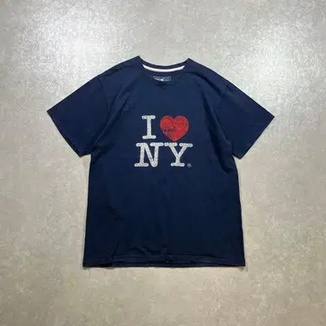 y2k 00s 아이러브t 메시지 계열 I NY 티셔츠 구제 의류