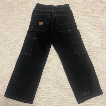 BEN DAVIS 블랙 데님 페인터 팬츠