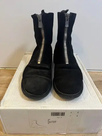 GUIDI 210 블랙 스웨이드 42