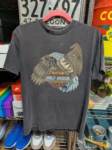 Harley-Davidson 티셔츠 블랙 오니페이드 M 빈티지