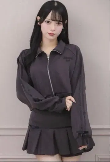 pium 피움 바이컬러 리본 본딩 셋업
