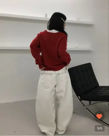 스터드 데님 팬츠 Y2K 한국 스트레이트