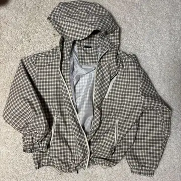 LIKE THE MOST 벌룬 체크 후드티 (가격 인하)