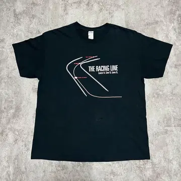 GILDAN 레이싱 라인 T셔츠 모터스포츠 F1 서킷 블랙