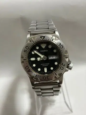 CASIO 카지키 다이버 MD723 쿼츠 손목시계 200M 방수 블랙