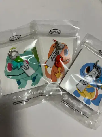 이상해씨&리자드&꼬부기 Pokemon time 스트랩 포켓몬
