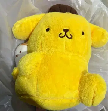 산리오 폼폼푸딩 뒤돌아 업어주기 페어 봉제 인형