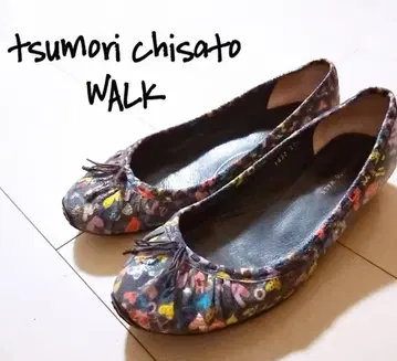 D222085 tsumori chisato WALK 올 패턴 발레 슈즈