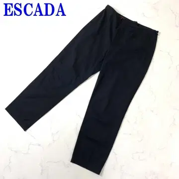 에스카다 슬랙스 팬츠 블랙 울 코튼 36 C2665