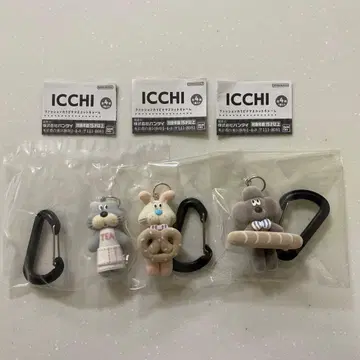 ICCHI 패션 카라비너 마스코트 참 고양이 토끼 강아지
