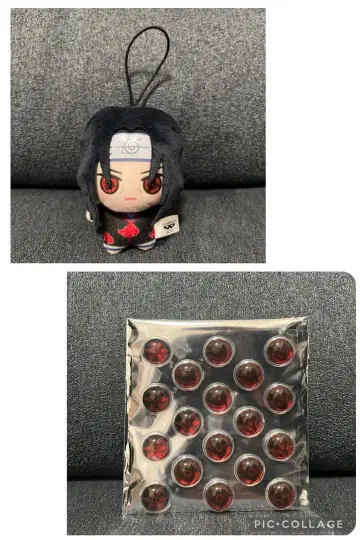미사용 새상품 NARUTO 치비치비 인형 이타치 샤링안 통통 스티커