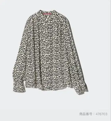 유니클로 콩트와 데 코토니에 레이온 스탠드 카라 셔츠 미사용 새상품