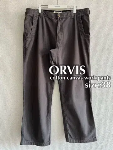 ORVIS 오비스 덕 원단 코튼 캔버스 워크 팬츠 그레이 38