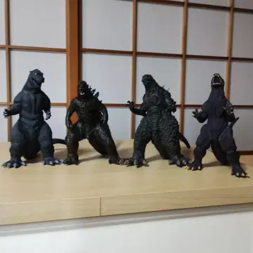고질라 피규어 4세트