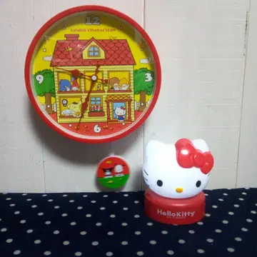 산리오 캐릭터즈 푸시 라이트 괘종시계 HELLO KITTY