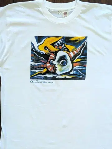 미사용 90s Vintage 오카모토 타로 1999년 아트 티셔츠 L