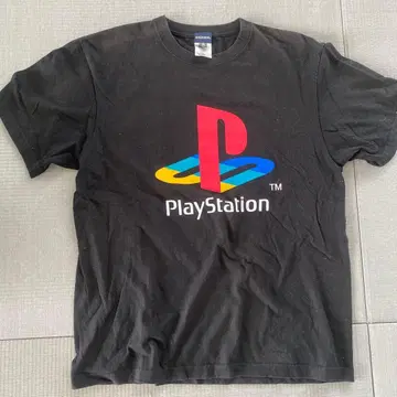 PlayStation T셔츠 XL 블랙 1994 프레스 게임