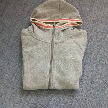 adidas 그레이 풀 집업 후드티