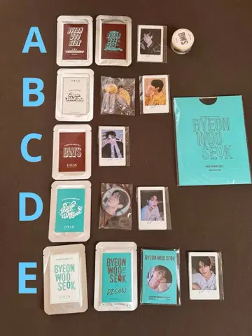 변우석 DICON 5종 트레이딩 카드 굿즈 컴프
