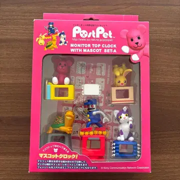PostPet 모니터 탑 시계 세트-A