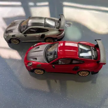 Minigt 1/64 포르쉐 2대 세트 상자 없음
