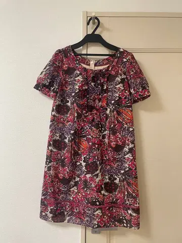 JILLSTUART 꽃무늬 반팔 원피스 M